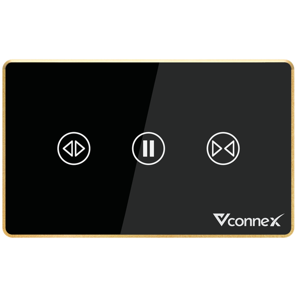 Công tắc rèm đơn viền nhôm Vconnex VCN-WS1CL