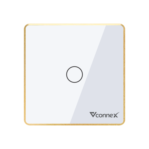 Công tắc thông minh 1 kênh viền nhôm Vconnex VCN-WS01L