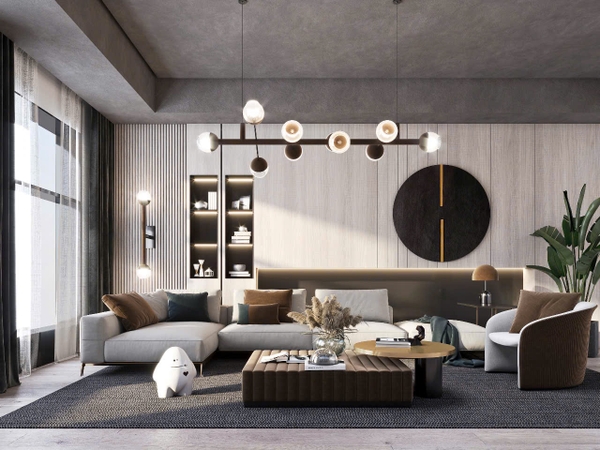 Trang trí phòng khách - Phong cách Luxury mẫu số 3