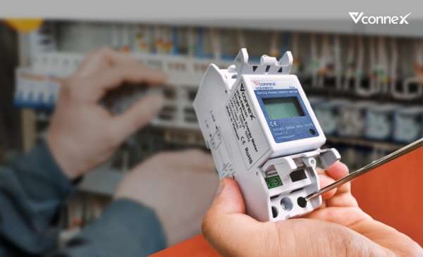 Bộ giám sát tiêu thụ điện năng thông minh 1 pha Vconnex VCN-EM0101