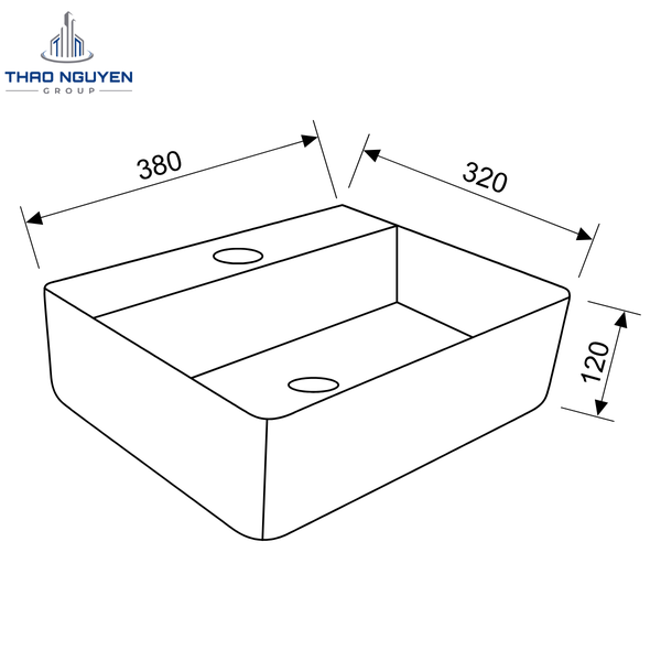 Chậu Lavabo Mini Vuông JOPA JP5-MN03