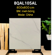 Gạch Men Bóng Trung Quốc Khói Trắng 80x80 8QAL105AL