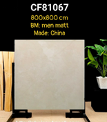 Gạch Men Matt Trung Quốc Vân Chéo Vàng Nhạt 80x80 81067