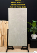 Gạch Men Matt 60x120 Trung Quốc Vân Rối Ghi Nhạt 61217