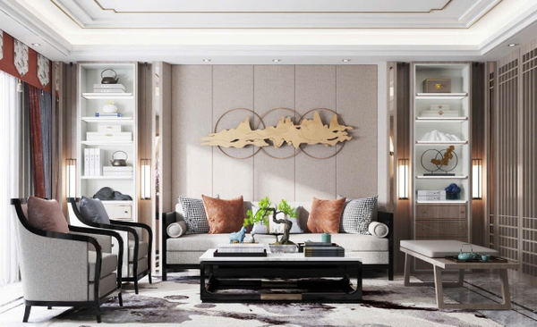 Trang trí phòng khách - Phong cách Luxury mẫu số 1