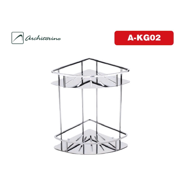 Kệ góc 2 tầng SUS304 Architorino A-KG02