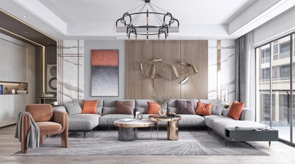 Trang trí phòng khách - Phong cách Luxury mẫu số 11