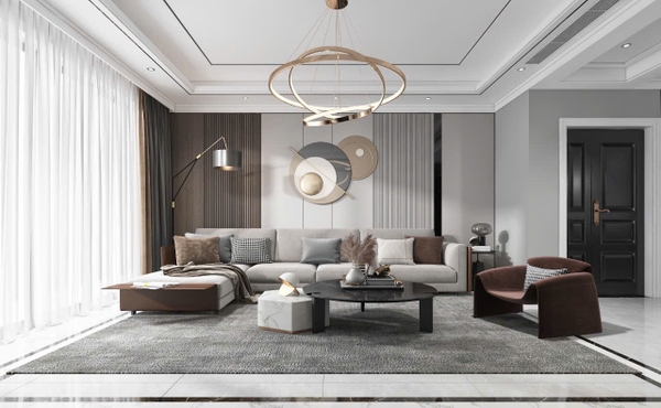 Trang trí phòng khách - Phong cách Luxury mẫu số 4