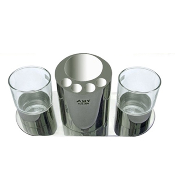 Kệ cốc - kem - bàn chải AMY AM2828