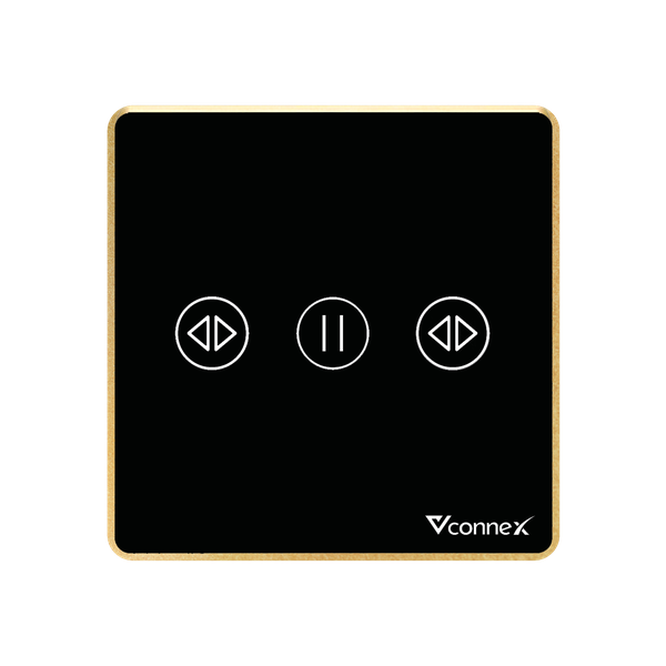 Công tắc rèm đơn viền nhôm Vconnex VCN-WS1CL