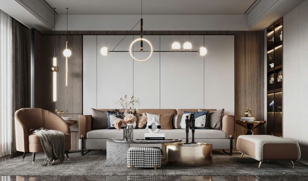 Trang trí phòng khách - Phong cách Luxury mẫu số 20