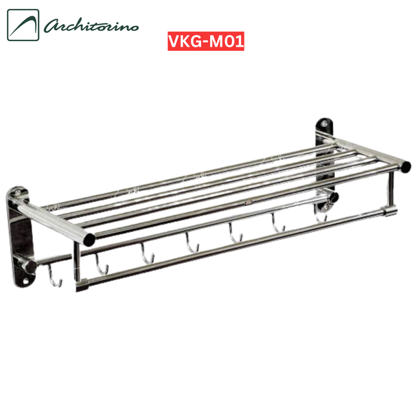 Vắt khăn giàn mắc áo đúc tròn 304 Architorino VKG - M01