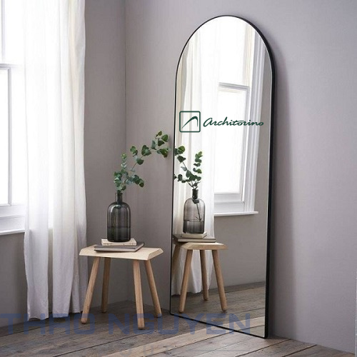 Gương soi toàn thân hợp kim nhôm mạ đen Architorino ANĐ60160