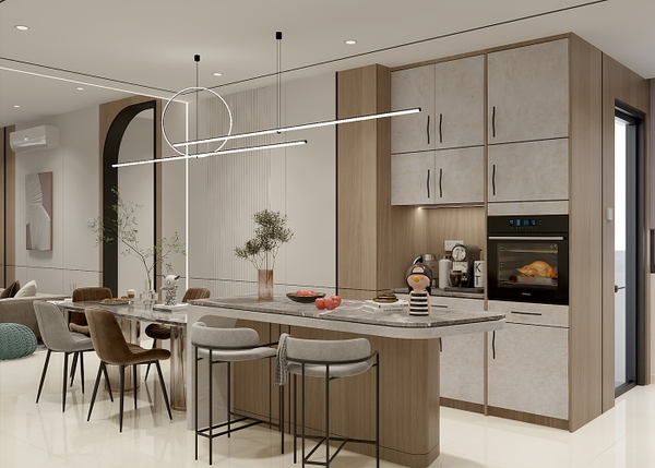 Thiết kế thi công nội thất chung cư Feliz Homes Hoàng Mai