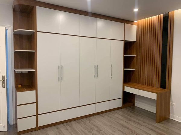 TỦ QUẦN ÁO GỖ CÔNG NGHIỆP 5 CÁNH 5 BUỒNG