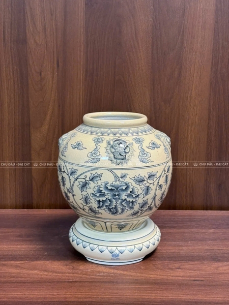 Bình Trấn Bảo H22 men rạn truyền thống