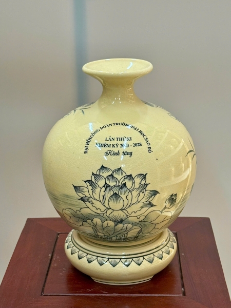 Bình Hút Lộc Hoa Sen Cao 27cm Quà Tặng Đại Hội