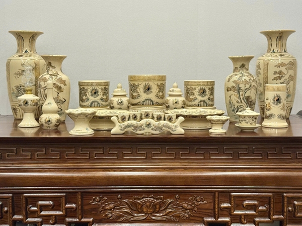 Bộ Thờ Họa Tiết Rồng Ban Thờ 1m75-1m95 vẽ vàng 24K