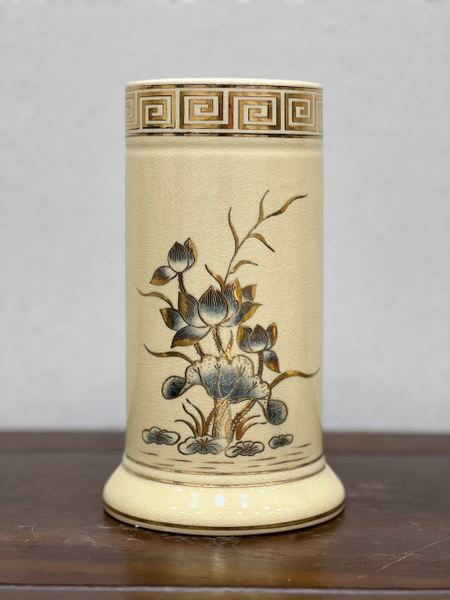 Ống Hương Hoạ Tiết Hoa Sen H22 vẽ vàng 24k