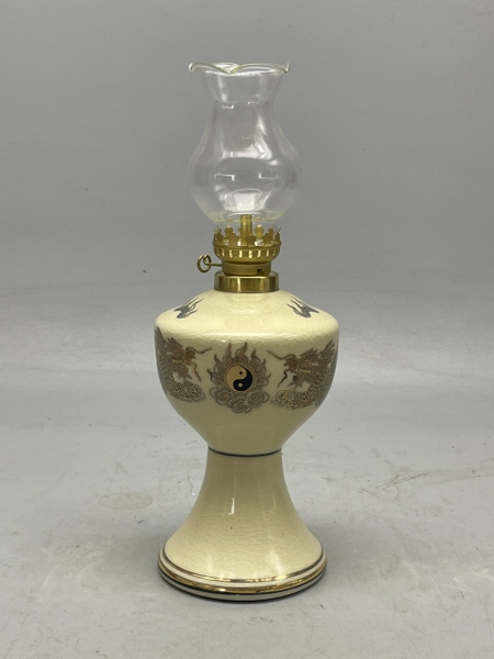 Đèn Dầu Họa Tiết Rồng H16 Vẽ Vàng 24k