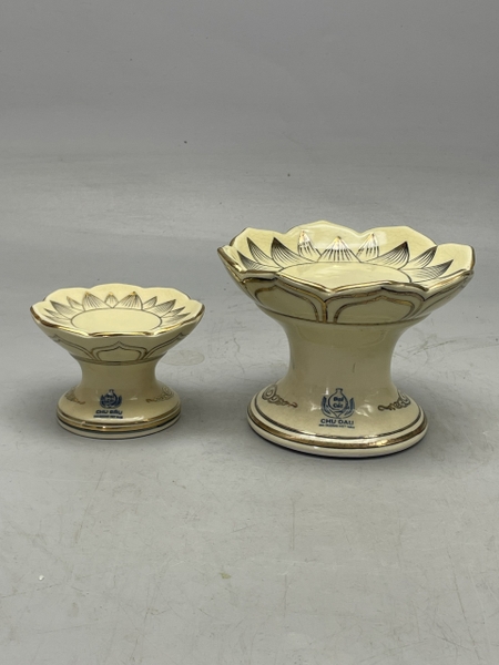 Chân Nến Vẽ Vàng 24K