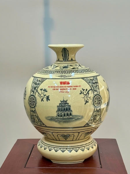 Bình Tài Lộc Tứ Cảnh Hà Nội Cao 29cm Đại Hội Phường Thanh Liệt