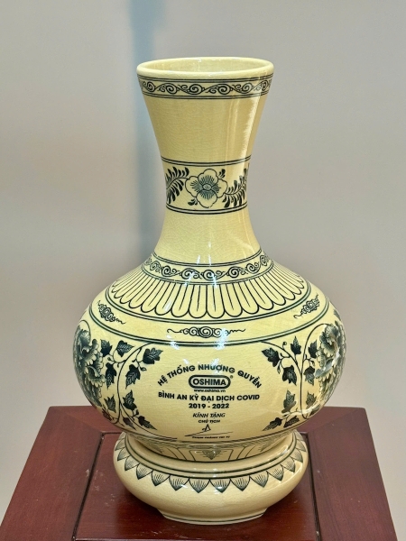 Bình Cúc Quân Tử Phù Dung Cao 28cm Quà Tặng Doanh Nghiệp