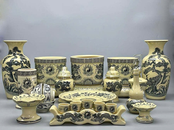 Bộ Thờ Hoạ Tiết Rồng Truyền Thống