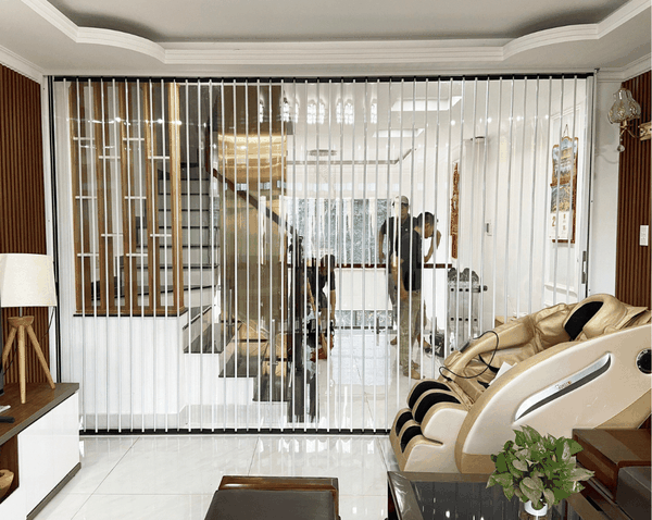 Cửa Xếp Khung Nhựa