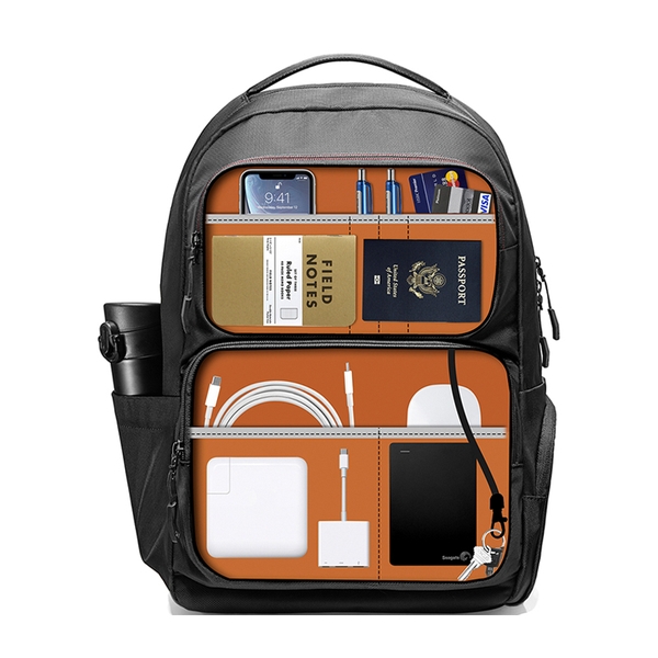 Balo chính hãng TOMTOC (USA) Large Bussiness - A78 cho Ultrabook 15.6 inch kèm cáp sạc ẩn cao cấp