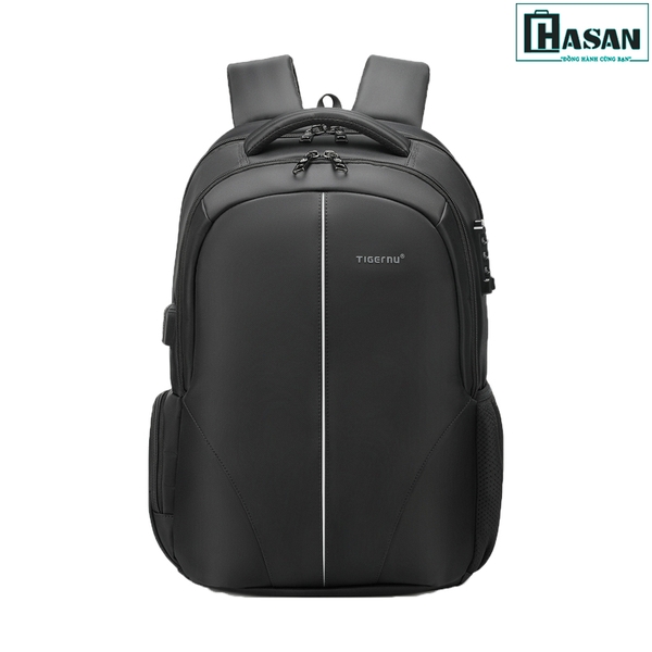 Balo thể thao đựng Laptop TIGERNU chống nước, có thể nới rộng, khóa TSA007 kèm cáp sạc ẩn cao cấp