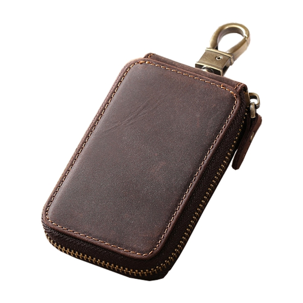 Bao da, túi đựng móc khóa, chìa khóa ô tô xe hơi, khóa Smartkey Tiding da bò cao cấp