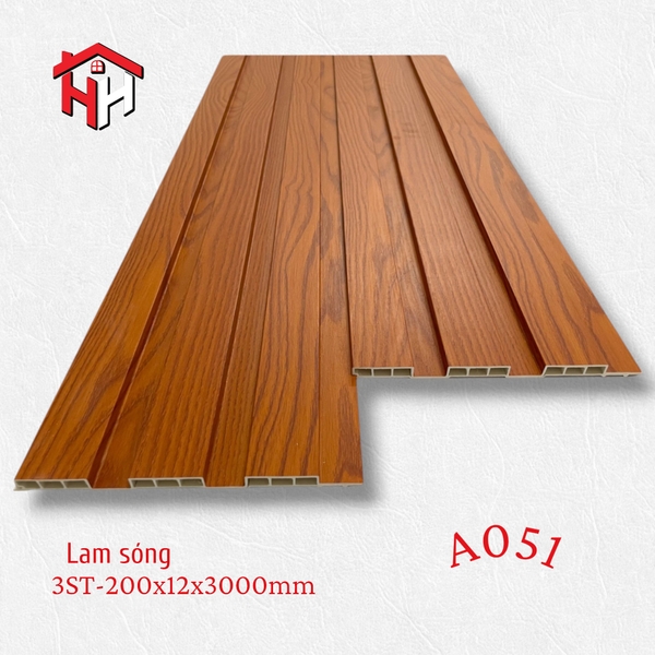 AT A051 200x12x3000mm Thanh lam 3ST PVC