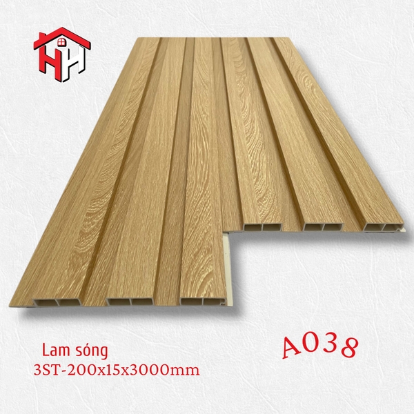 AT A038 200x12x3000mm Thanh lam 3ST PVC