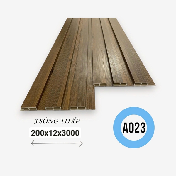 AT A023 200x12x3000mm Thanh lam 3ST PVC