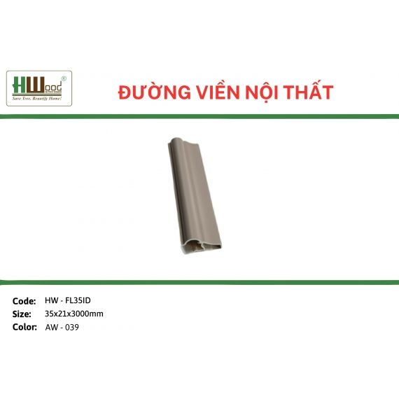 HW-FL5ID AW-039 35x21x3000 Đường viền nội thất