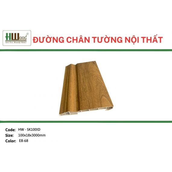 HW-SK100ID E8-68 100x18x3000  Đường chân tường