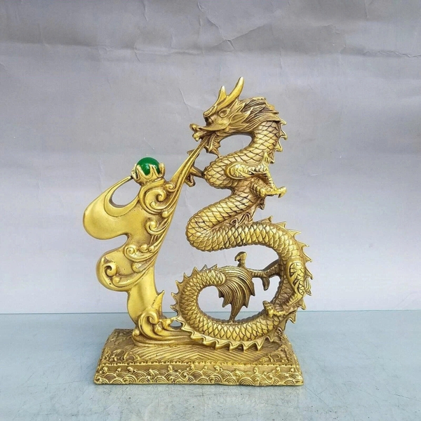 Tượng Rồng Phong Thủy Bằng Đồng – Rồng Phun Ngọc: Chiêu Tài, Hóa Sát ...