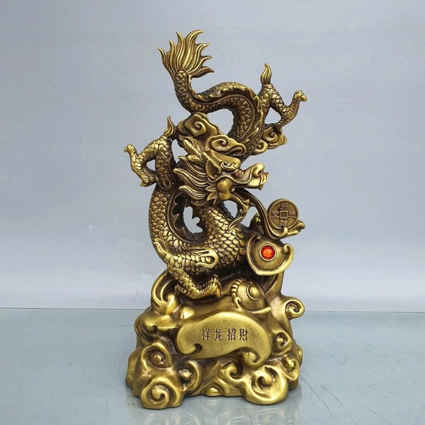 Tượng Rồng Bằng Đồng – Rồng Nhả Tiền Phong Thủy