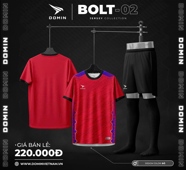 Bộ Quần Áo Bóng Đá Domin BOLT 02