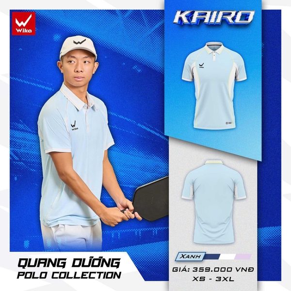 Áo thể thao Polo Wika Kairo Quang Dương
