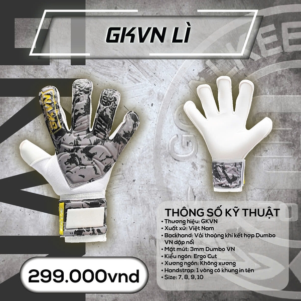Găng tay thủ môn GKVN Lì