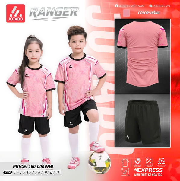 Bộ Quần Áo Bóng Đá Trẻ Em Jotado Ranger