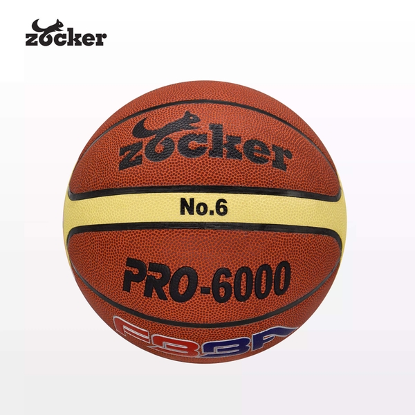 Quả bóng rổ da PU số 6 Zocker PRO-6000
