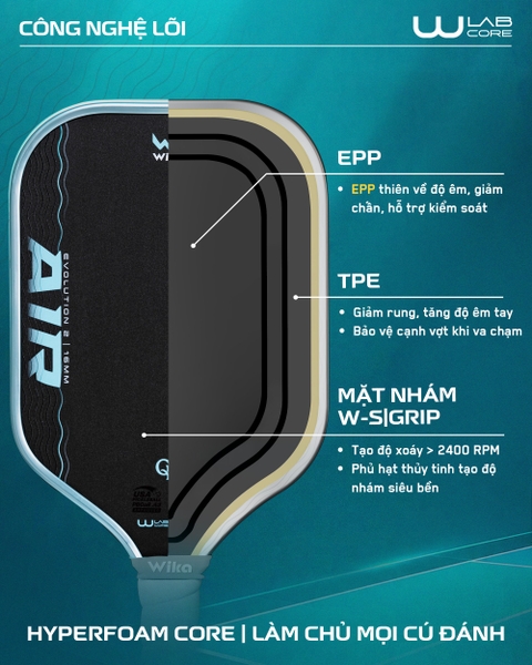 Vợt Pickleball Wika Quang Dương Air 2