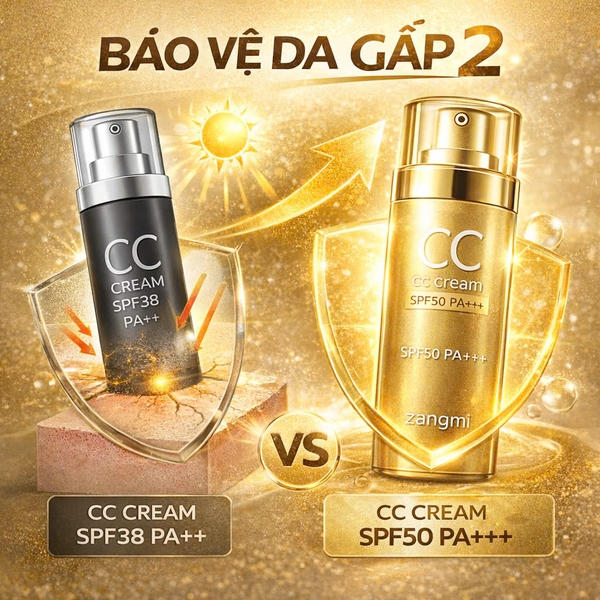 Kem CC Cream ZANGMI Ultra Plus SPF50+ PA+++ Che Khuyết Điểm Nâng Tông Trắng Da Kiềm Dầu Hàn Quốc 50g