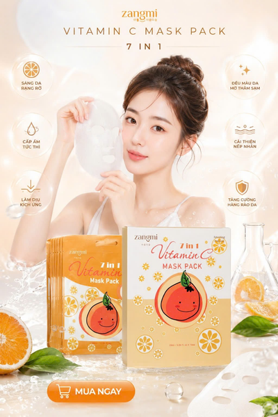 Combo lẻ Mặt nạ Zangmi Collagen/ VitaminC TRÃI NGHIỆM LIỆU TRÌNH PHỤC HỒI CHUYÊN SÂU CHUẨN SPA- 25ml