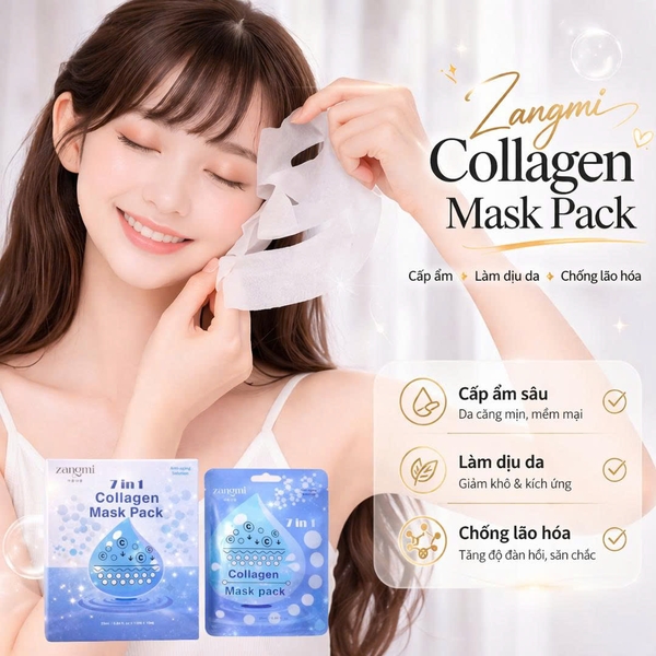 [Lẻ 1 mask] MẶT NẠ ZANGMI COLLAGEN / VITAMIN C