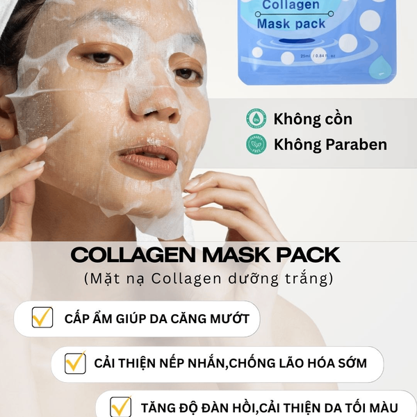[Lẻ 1 mask] MẶT NẠ ZANGMI COLLAGEN / VITAMIN C