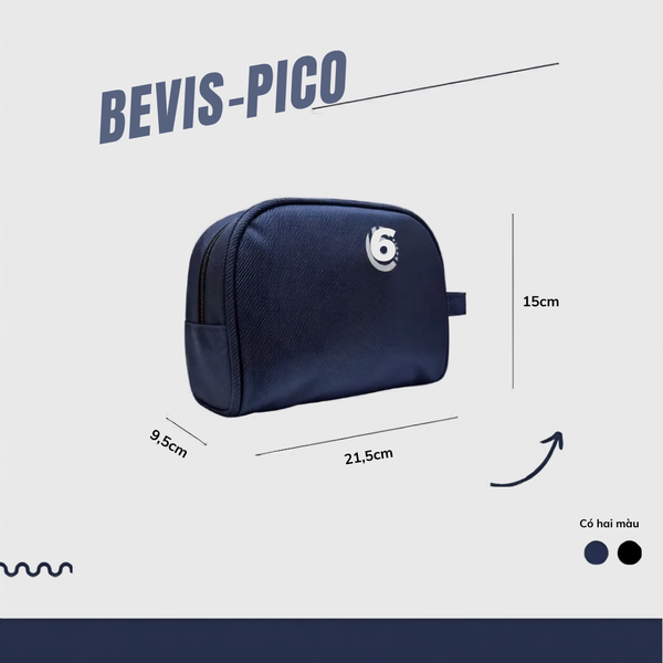 Túi Cầm Tay Mini BEVIS PICO - Túi Đựng Phụ Kiện Nam Nữ Vải phủ PVC Cao Cấp Chống Thấm Thời Trang